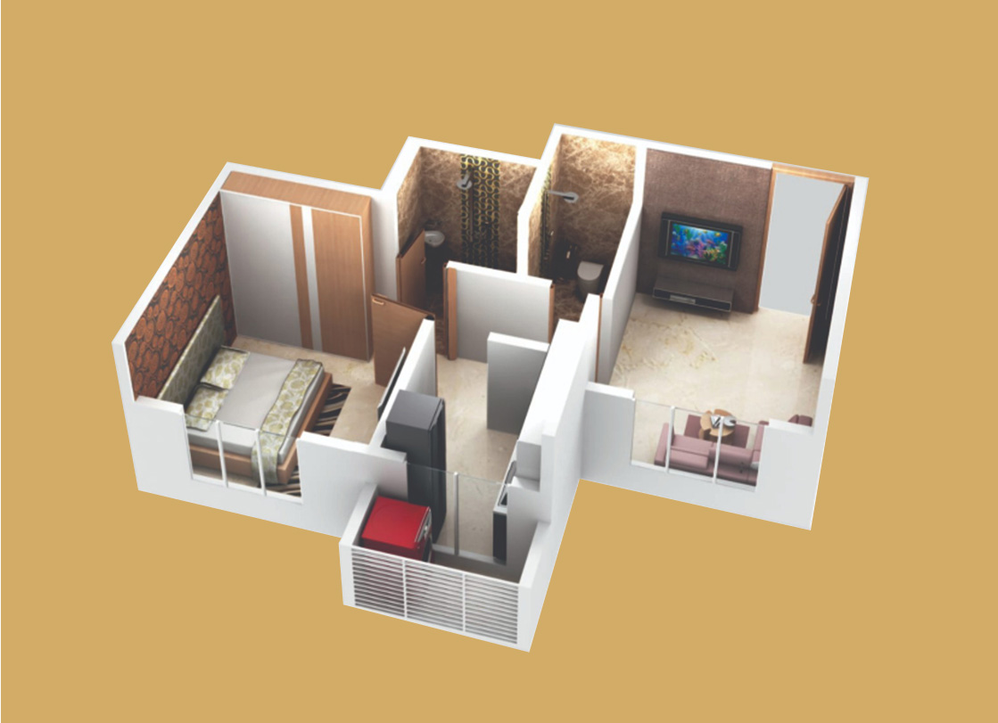 3D floorplan image